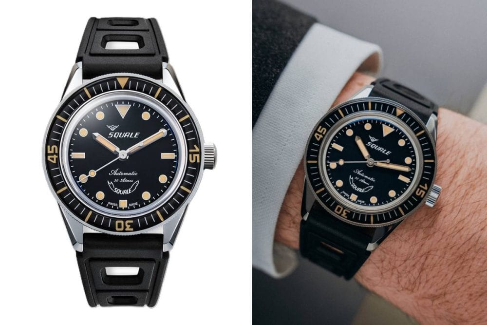 スクワーレ「SUB-37Legend」￥308,000／自動巻／37㎜径／パワーリザーブは38時間／300m防水