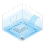 エアコンの風が当たる位置に設置するだけで、内蔵の温度センサーが室温の変化を検知