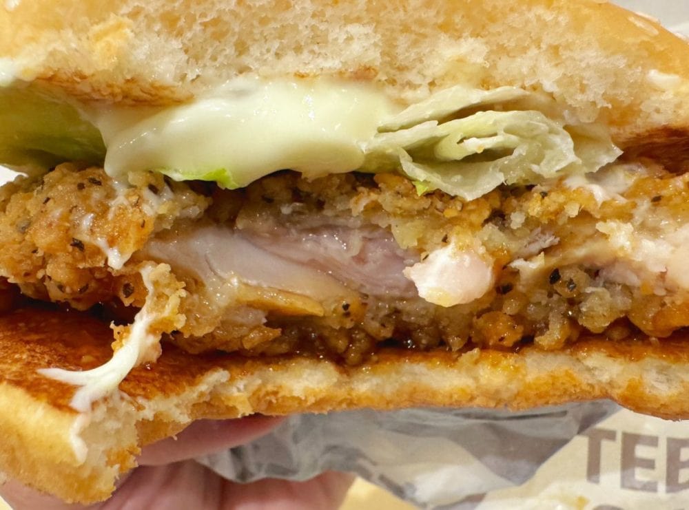旨さと辛みがやみつきになるわんぱく系チキンバーガー!