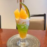 【夢庵】フレッシュ赤肉メロンのソフトパルフェ