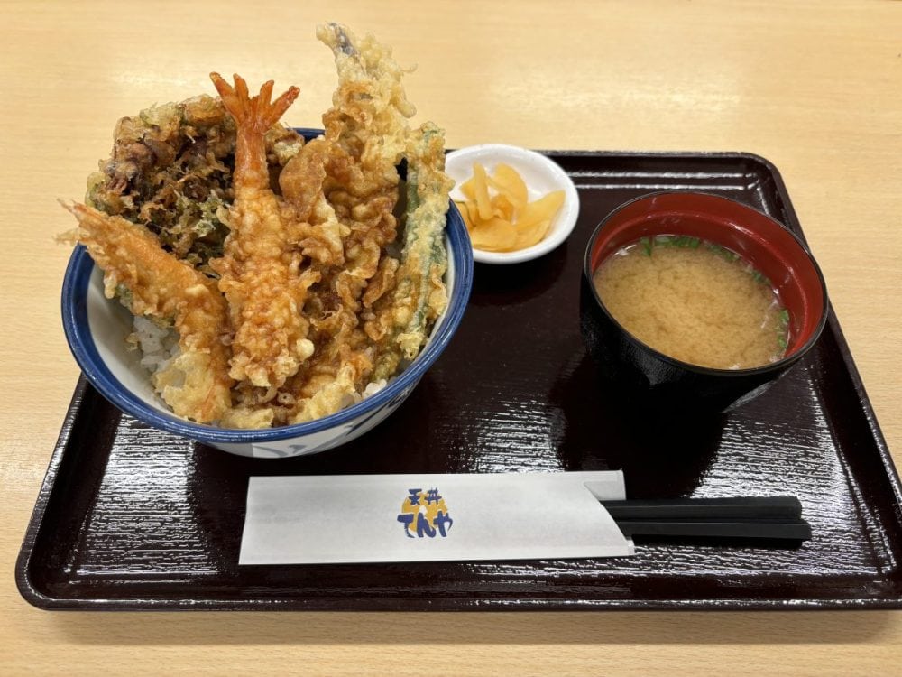 天丼てんや　海かぜ天丼（みそ汁付）