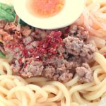 肉そぼろは花椒の香りが効いている