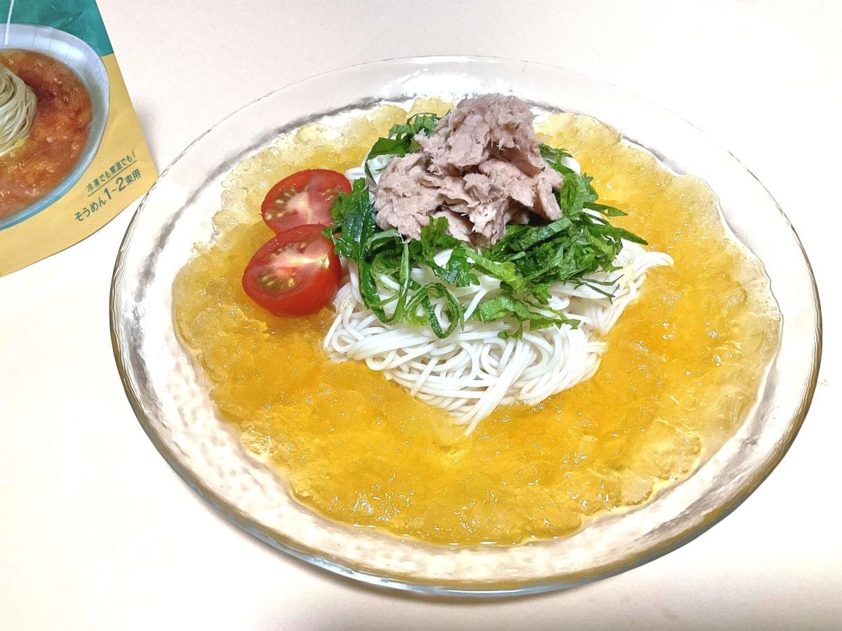 真夏ならもっと凍った状態から食べ始めてもよさそうです