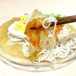 普通のそうめんが、一気に“韓国冷麺風ランチ”になる感じも新鮮