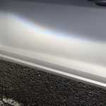 向かって左に上っているのが正しい状態。上がり始めのところがエルボー点だ。