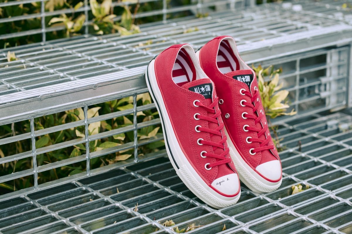 アニエスベー×コンバース「ALL STAR AGED OX(レッド)」¥23,100