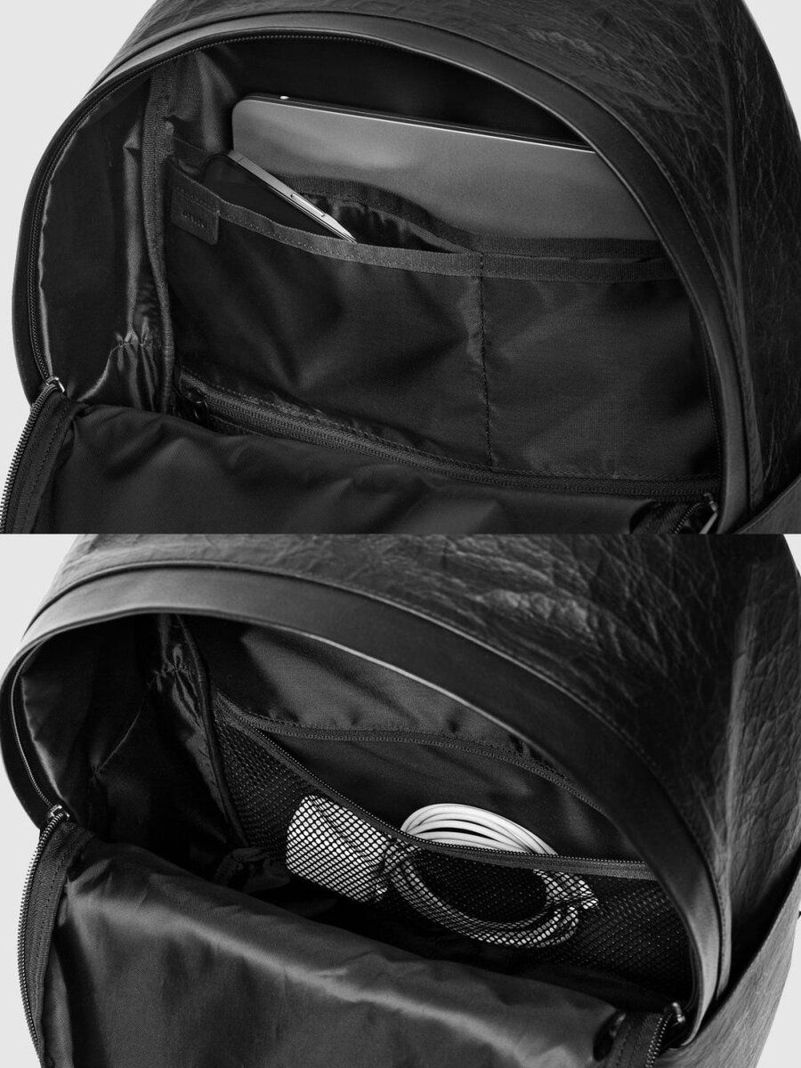 外装に3つ、内装に4つのポケットを用意。内装のフリーポケットには14インチ(33.0×23.0×2.0㎝)サイズのPCも収納できる