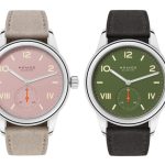 ノモス グラスヒュッテ「クラブキャンパス」各￥286,000／手巻／36.0㎜径／パワーリザーブは53時間／10気圧防水