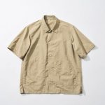 紳士　天然素材を原料に染色した半袖シャツ ベージュ ￥7,990