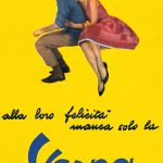 有名な映画のワンシーンを想像させる広告ポスター