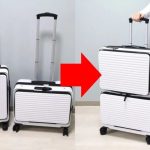 第1位　【ドンキの神発想】機内持ち込みNG⇒「2つに割ればいいじゃん！」磁石で合体!?“革命的スーツケース”が便利すぎてヤバかった！徹底レビュー