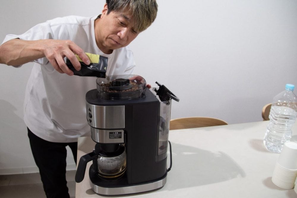 抽出濃度に合わせ、自動で豆量を計算してくれるので毎回計る必要はない