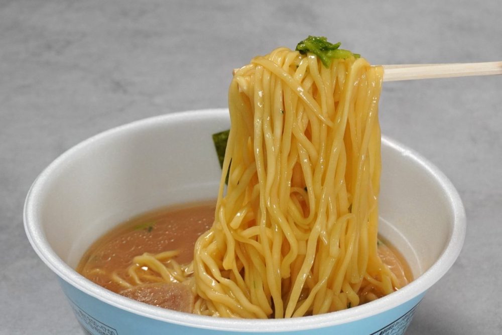 「ラーメン山岡家 醤油ラーメン」を食べたら口がテラテラに!