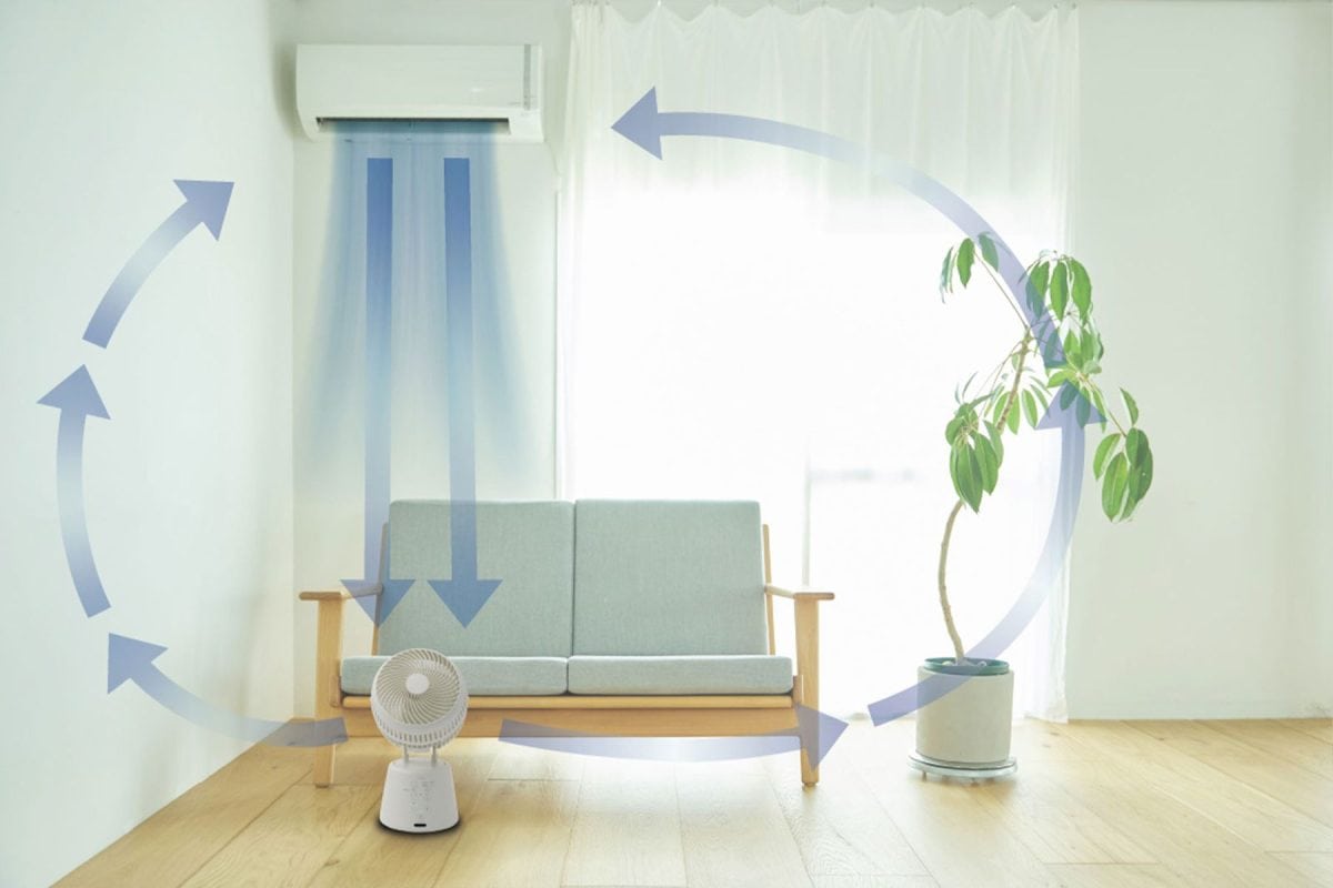 冷房使用時にサーキュレーターを置くと良い場所