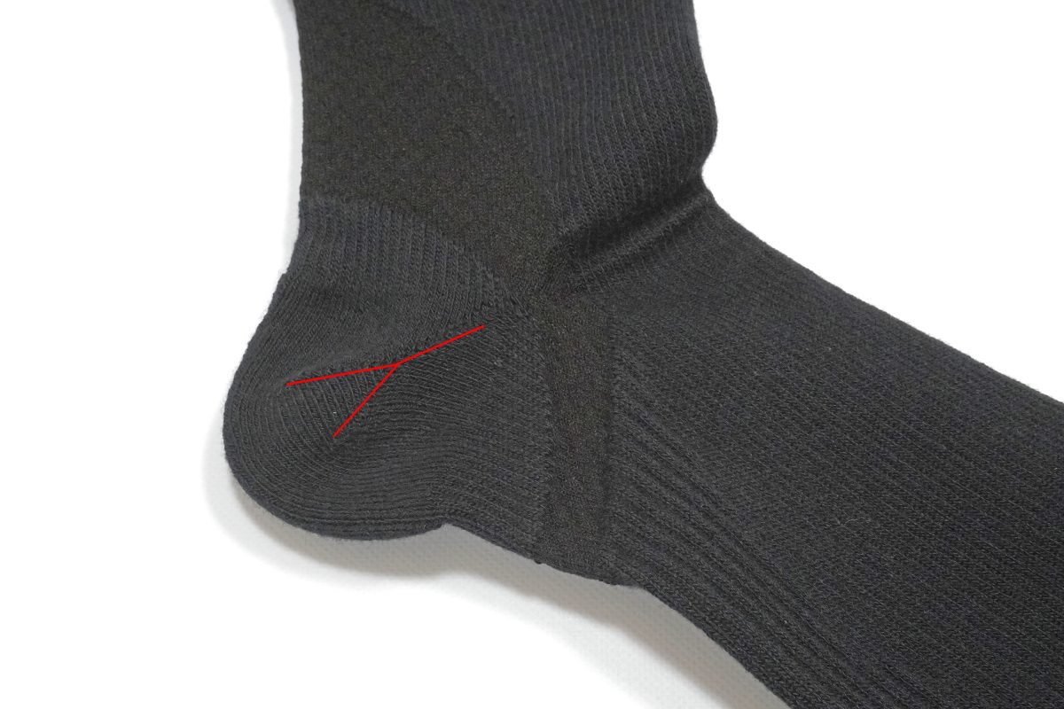 立体的な構造なのでかかとにフィットしてズレにくく、快適さが続きます