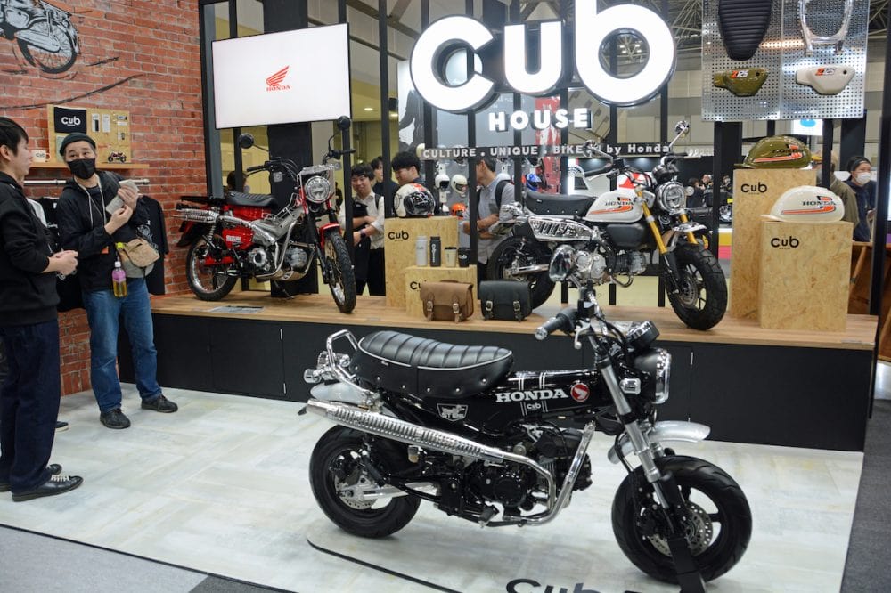 今年、ホンダが新たにスタートさせた「カブハウス」のイメージ展示