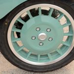 ベスパ98に採用されていたものからヒントを得たデザインのホイール