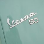 フロントシールドには80周年記念の特別仕様のエンブレム