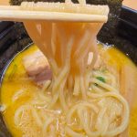 とろみのある鶏白湯スープが麺にしっかりと絡み、ひと口ごとに濃厚なコクが口いっぱいに広がります