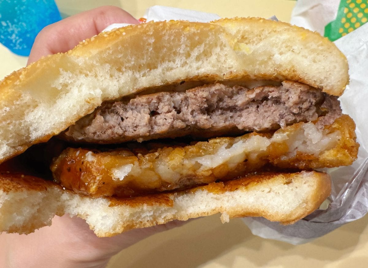 あえて余計な野菜を挟まないという武骨さが、最高にストロングな仕上がり