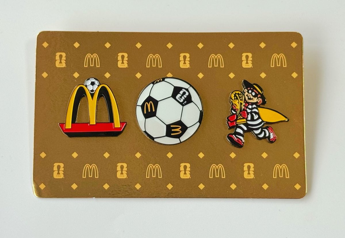 希少　マクドナルド　1994年製 サッカー ワールドカップ スポンサー バッジ FIFA×マクドナルド】あの幻の“レジェンドカップ”が全6種コンプで当たる