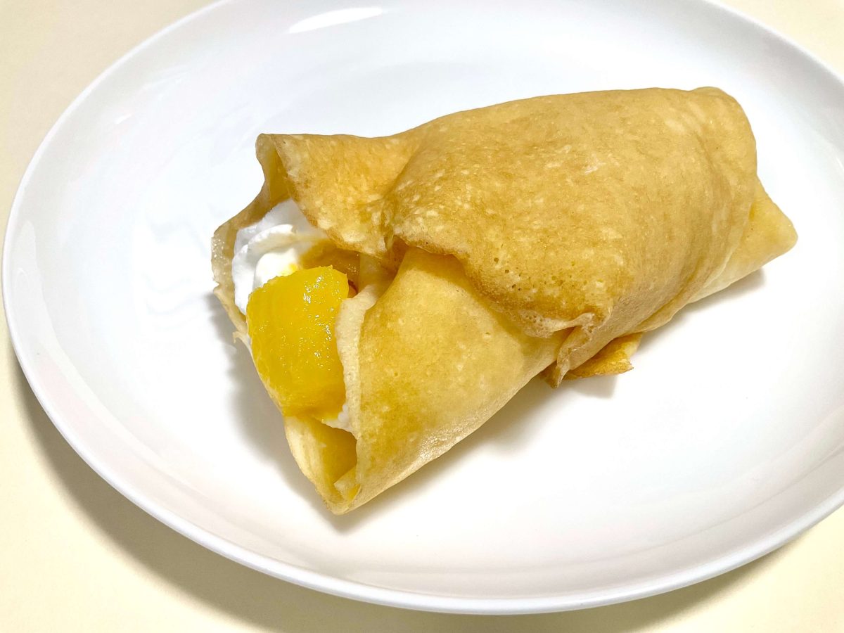 セブン-イレブン、もっちもち食感クレープ マンゴーココナッツ