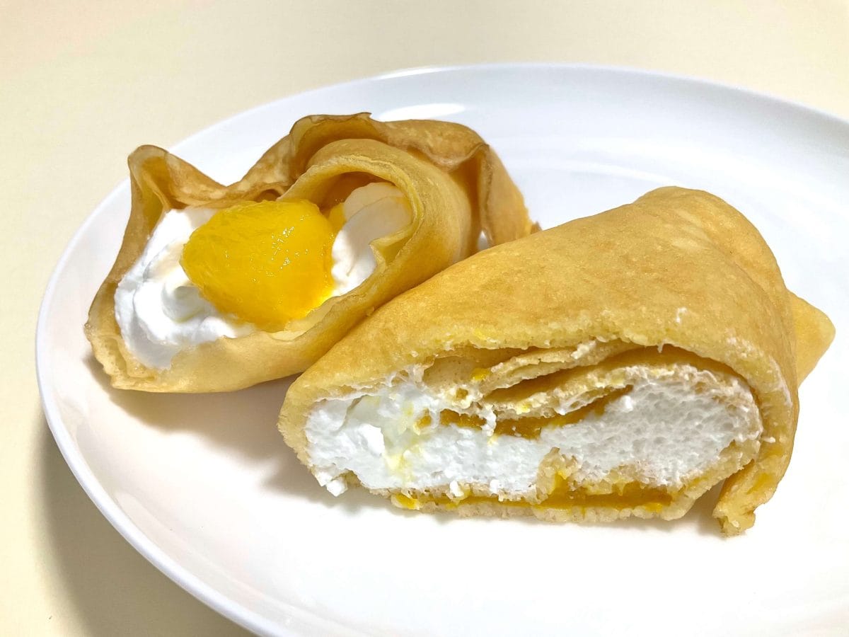 セブン-イレブン、もっちもち食感クレープ マンゴーココナッツ
