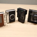 左から『instax mini Evo』BROWN・BLACK、『instax mini Evo Cinema』、『instax WIDE Evo』