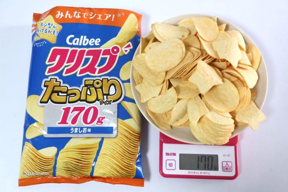「クリスプうましお味　たっぷりサイズ170g」