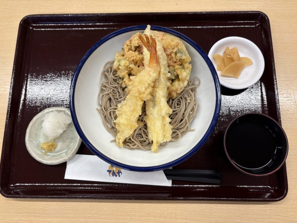 天丼てんや　とろ〜り旨なすと夏野菜のかき揚げ冷やしそば