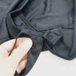 スナップボタンで着脱可能