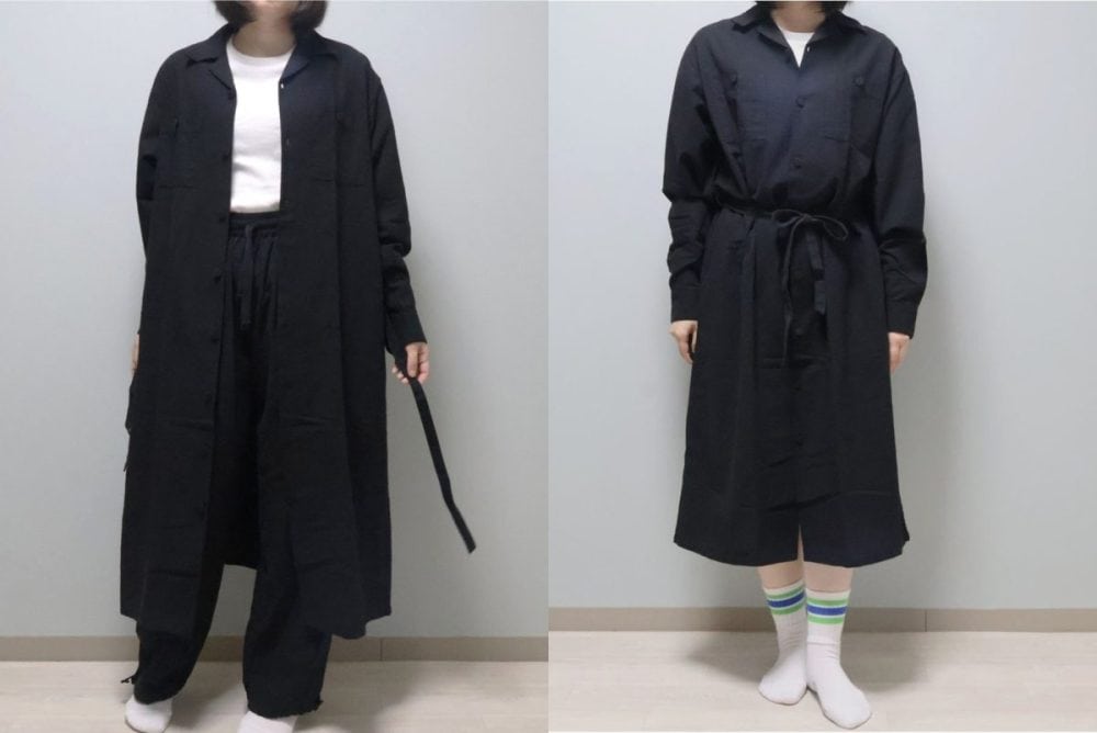 羽織りにもワンピースにもなる
