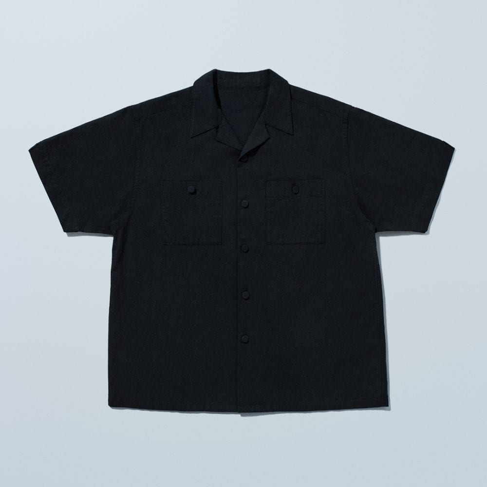 コンビニエンスウェア「綿麻 開襟シャツ」￥2,990
