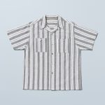 コンビニエンスウェア「綿麻 開襟シャツ」￥2,990