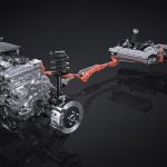 ハイブリッドは、小型軽量化されたeAxleと専用パワー制御により、優れた燃費とリニアな加速を両立