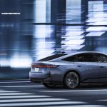 車速に応じて後輪を前輪と逆相/同相に最大4度転舵させる「Dynamic Rear Steering(DRS)」も搭載