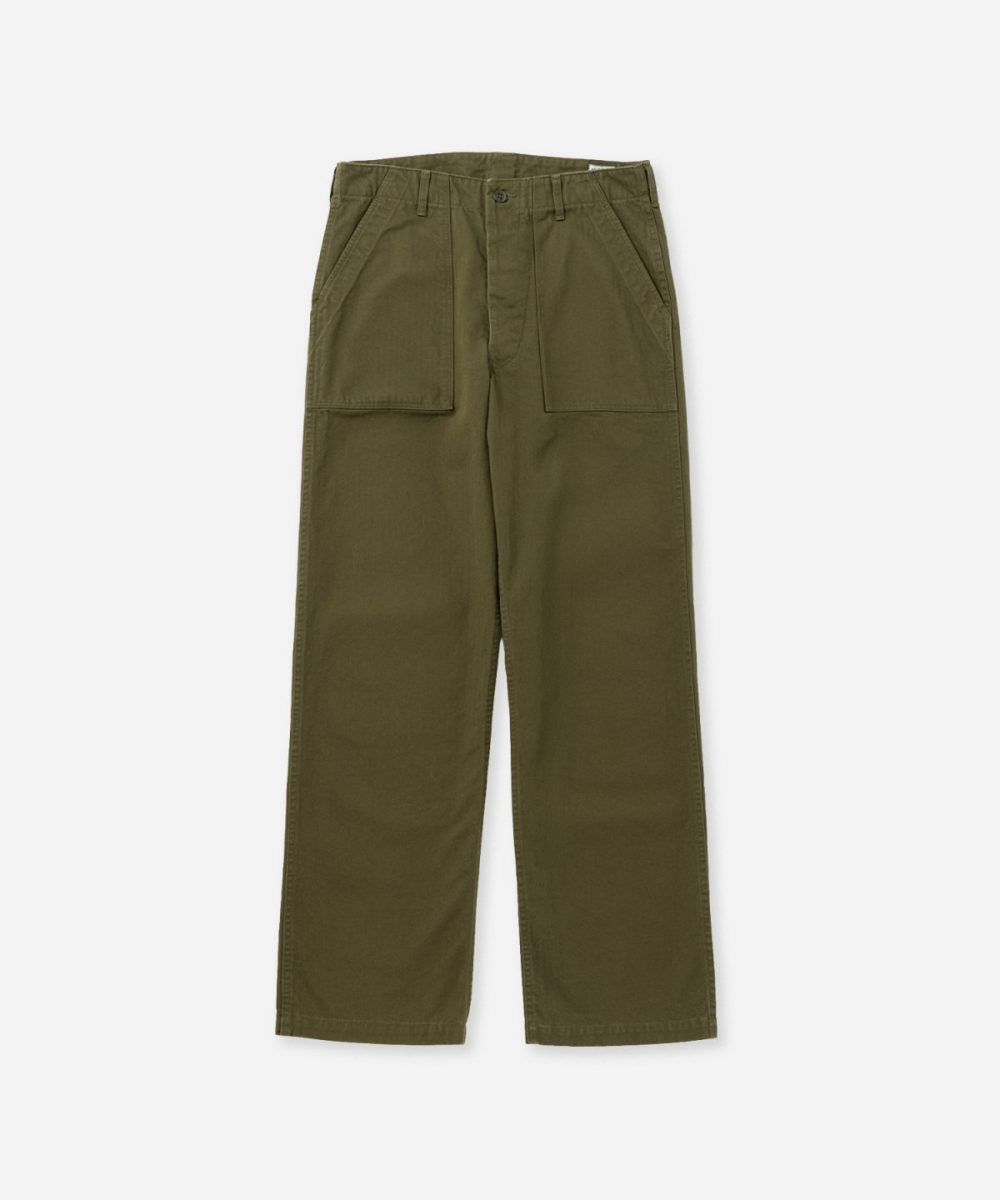 オアスロウ「HERRINGBONE VINTAGE FIT FATIGUE PANTS」￥25,080