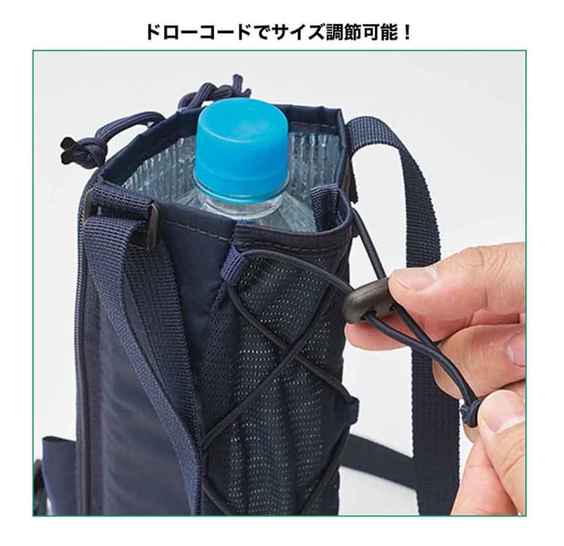 MonoMax8月号増刊 特別付録は「コールマン　お財布機能付きボトルショルダーバッグ」！ ボトル収納部はドローコードでサイズを調整できる