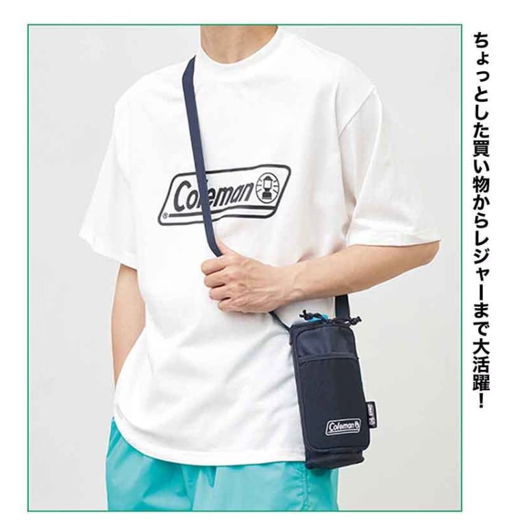 MonoMax8月号増刊 特別付録は「コールマン　お財布機能付きボトルショルダーバッグ」！ これ1つでお出かけできる