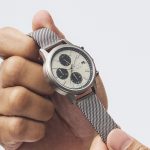Maker's Watch Knot チタニウムソーラークロノグラフ TSC-40TIIV ¥39,600(税込) ステンレスメッシュ MS-18SVSV ¥4,950(税込)