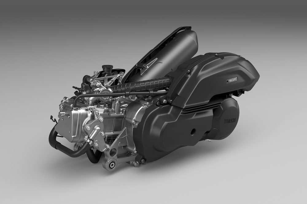排気量154ccの水冷4ストロークSOHC BLUE CORE エンジンを搭載