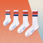 フジロック'26のポスターと連動した限定デザインのこどもサイズのソックス(600円)