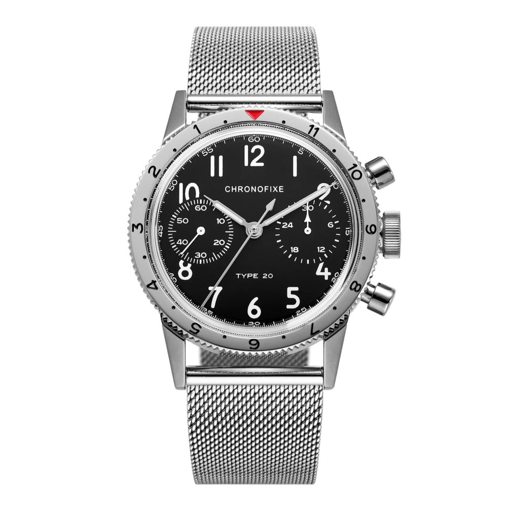 クロノフィックス「TYPE20 CFX-T20-002」¥99,000/手巻/37㎜径/パワーリザーブ約40時間/5気圧防水