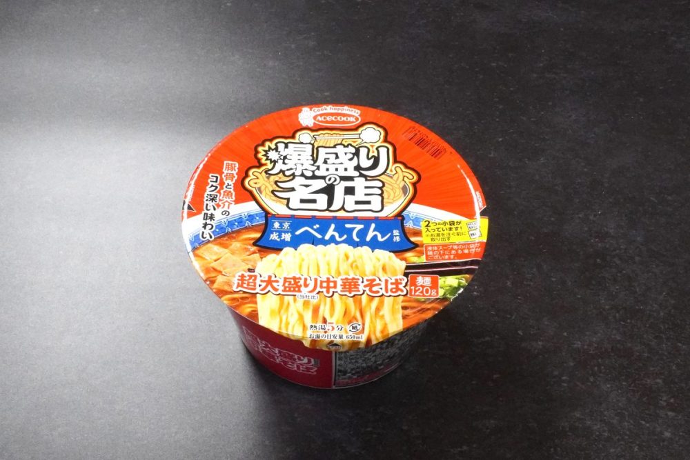 エースコック
爆盛りの名店 べんてん監修 超大盛り中華そば

