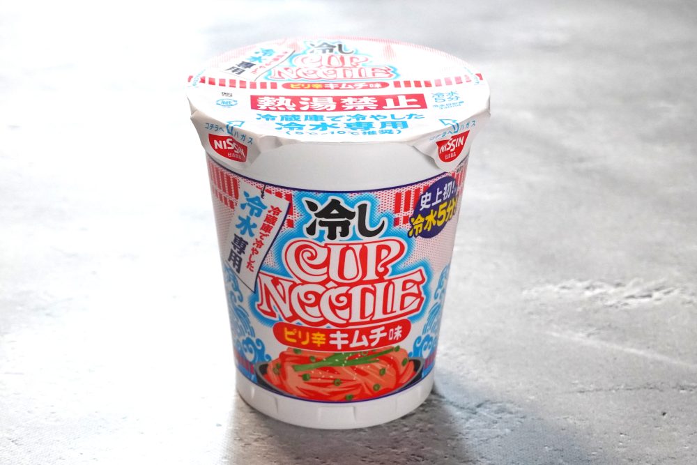 冷しカップヌードル ピリ辛キムチ味　￥285（税別）