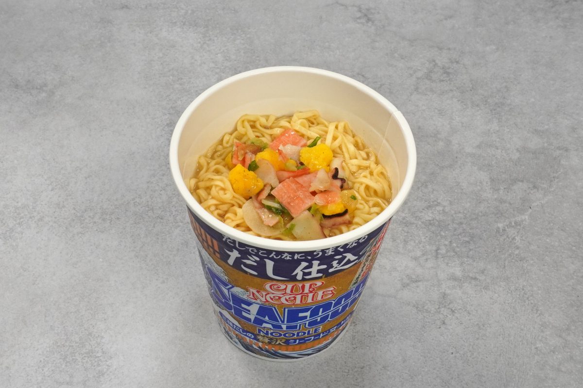 日清食品
だし仕込 カップヌードル シーフードヌードル
各￥259（税別）
