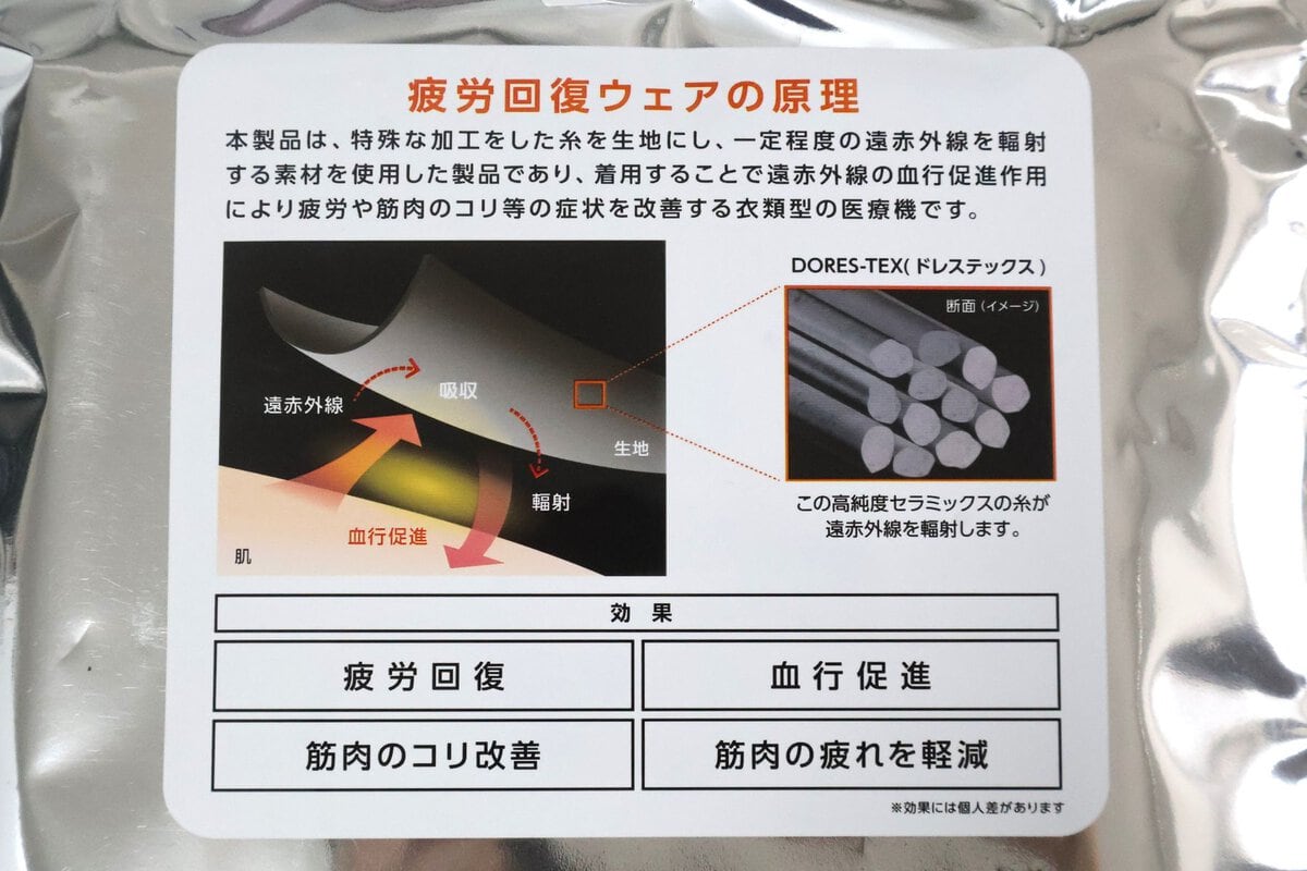 疲労回復ウェアの仕組み
