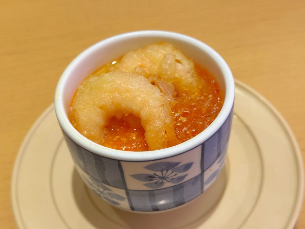 茶碗蒸し エビチリのせ