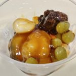成城石井自家製あんず餡葛饅頭と梅寒天のあんみつ