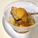 成城石井自家製あんず餡葛饅頭と梅寒天のあんみつ